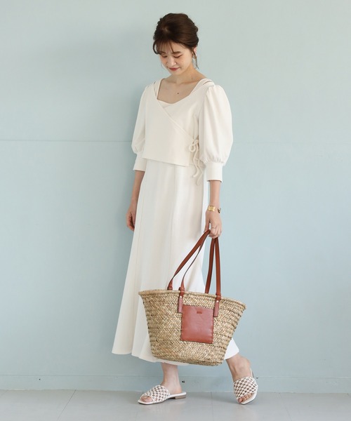 one after another NICE CLAUP(ワンアフターアナザーナイスクラップ)の「【Web限定】2枚セットマルチWayワンピース(ワンピース・レディース・モカ/ブルーグレー/オフホワイト・FREE)」の21枚目の写真