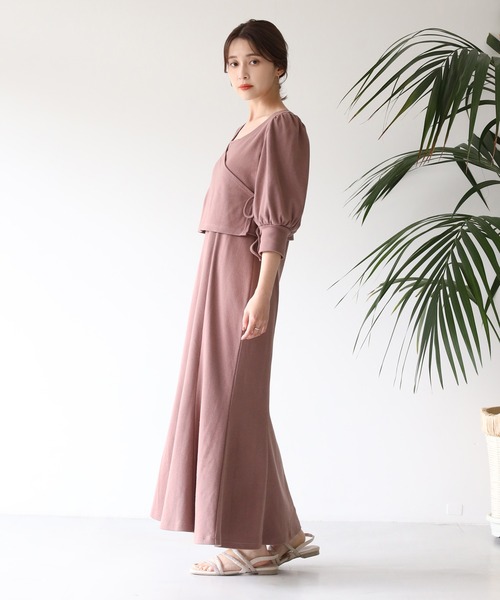 one after another NICE CLAUP(ワンアフターアナザーナイスクラップ)の「【Web限定】2枚セットマルチWayワンピース(ワンピース・レディース・モカ/ブルーグレー/オフホワイト・FREE)」の4枚目の写真