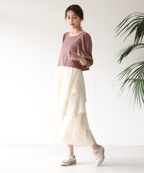 one after another NICE CLAUP(ワンアフターアナザーナイスクラップ)の「【Web限定】2枚セットマルチWayワンピース(ワンピース・レディース・モカ/ブルーグレー/オフホワイト・FREE)」の9枚目の写真