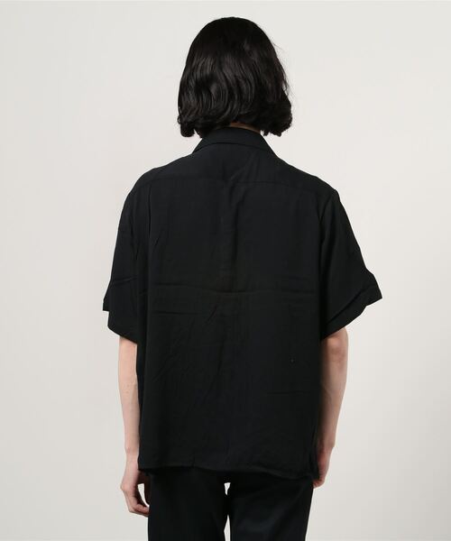 UNIVERSAL OVERALL(ユニバーサルオーバーオール)の「UNIVERSAL OVERALL OPEN COLLAR SHIRT (ユニバーサルオーバーオール オープンカラーシャツ)(3colors)(Unisex)(U2113168)(シャツ/ブラウス・メンズ・ブラック/ホワイト/ミント・L/M/S/XL)」の5枚目の写真