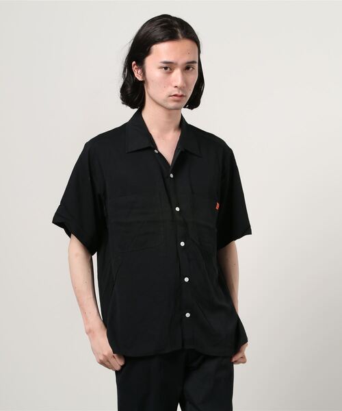 UNIVERSAL OVERALL(ユニバーサルオーバーオール)の「UNIVERSAL OVERALL OPEN COLLAR SHIRT (ユニバーサルオーバーオール オープンカラーシャツ)(3colors)(Unisex)(U2113168)(シャツ/ブラウス・メンズ・ブラック/ホワイト/ミント・L/M/S/XL)」の7枚目の写真