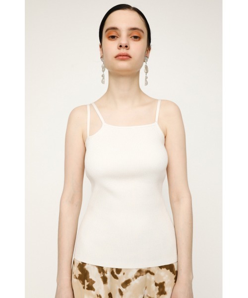 SLY（スライ）の「ASYMMETRY STRAP CAMI/アシンメトリーストラップキャミ（キャミソール・レディース・ブラウン/ライム/ブラック/ホワイト・FREE）」の22枚目の写真