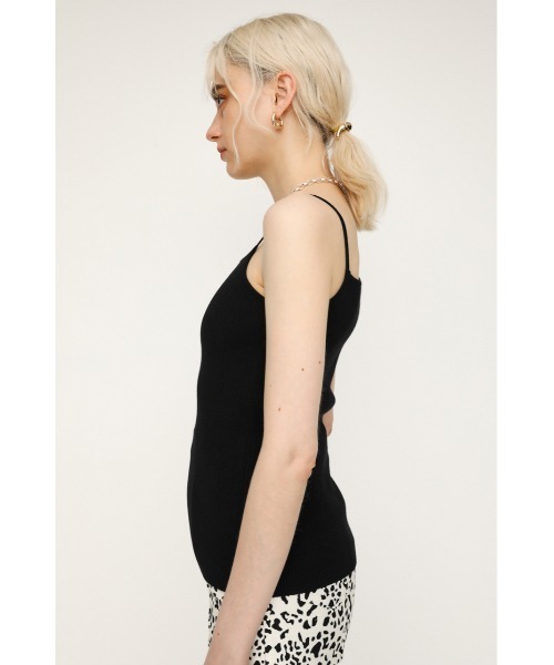 SLY（スライ）の「ASYMMETRY STRAP CAMI/アシンメトリーストラップキャミ（キャミソール・レディース・ブラウン/ライム/ブラック/ホワイト・FREE）」の15枚目の写真