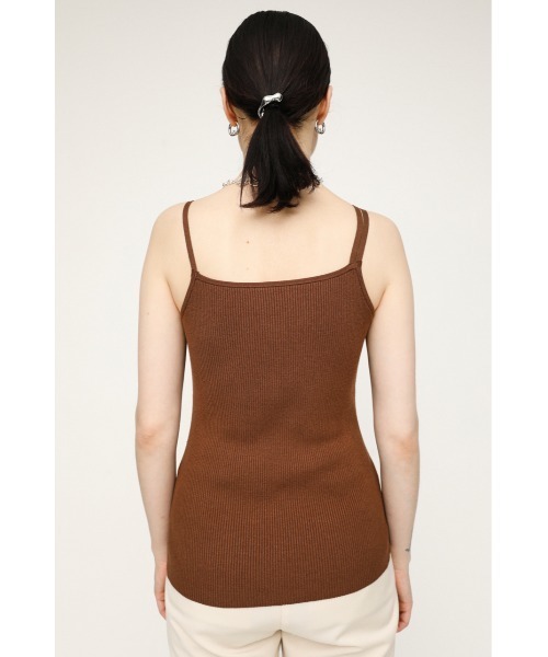 SLY（スライ）の「ASYMMETRY STRAP CAMI/アシンメトリーストラップキャミ（キャミソール・レディース・ブラウン/ライム/ブラック/ホワイト・FREE）」の12枚目の写真