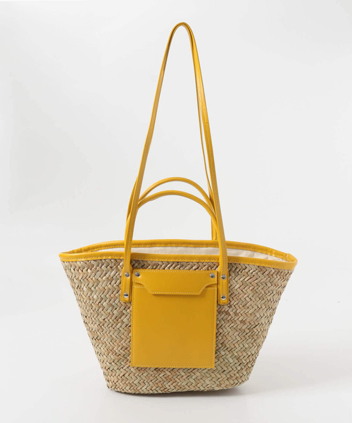RODE SKO（ロデスコ）の「ANNUKKA バカンスかごバッグ（トートバッグ・レディース・ブラウン/イエロー/グリーン・ONE）」の12枚目の写真