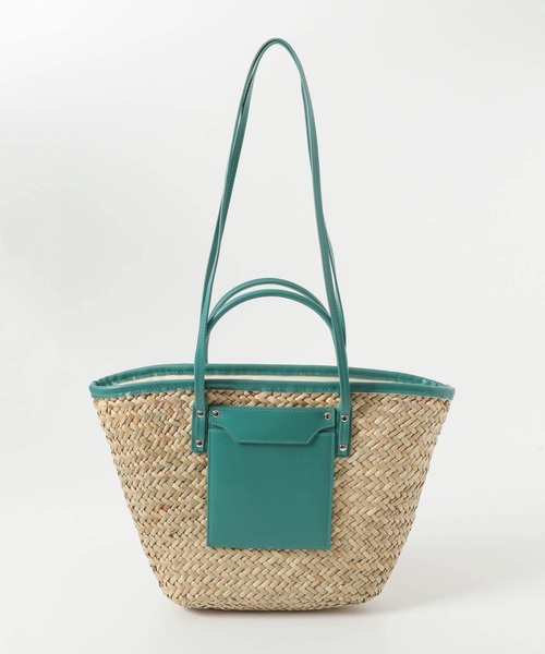 RODE SKO（ロデスコ）の「ANNUKKA バカンスかごバッグ（トートバッグ・レディース・ブラウン/イエロー/グリーン・ONE）」の13枚目の写真