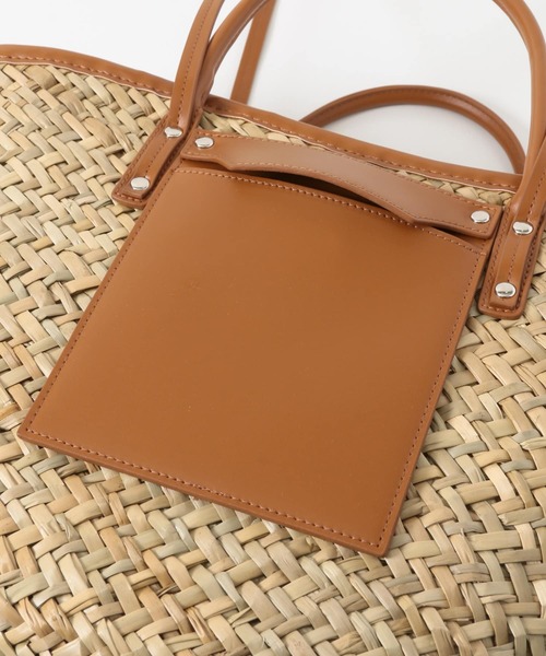 RODE SKO（ロデスコ）の「ANNUKKA バカンスかごバッグ（トートバッグ・レディース・ブラウン/イエロー/グリーン・ONE）」の16枚目の写真