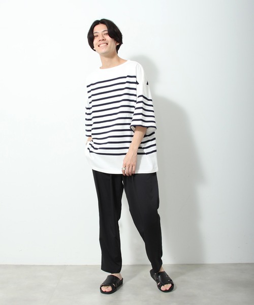 JOURNAL STANDARD relume（ジャーナルスタンダード　レリューム）の「TEC AIR プレーンイージーパンツ（スラックス・メンズ・ネイビー/ブラック/グレー/ベージュ・MEDIUM/LARGE）」の7枚目の写真