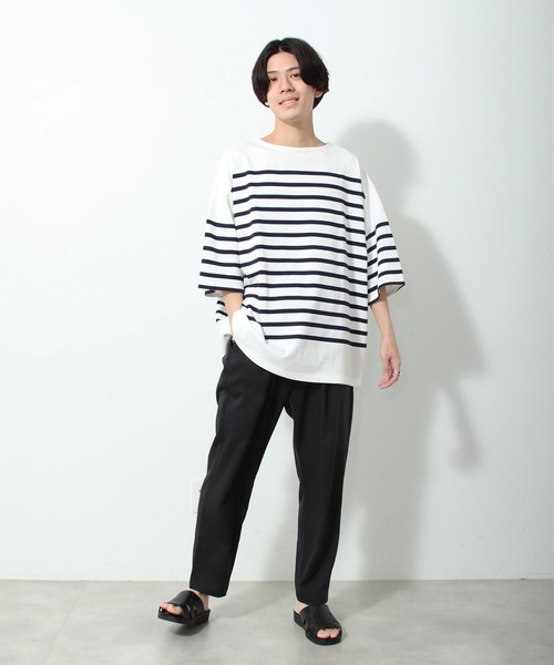 JOURNAL STANDARD relume（ジャーナルスタンダード　レリューム）の「TEC AIR プレーンイージーパンツ（スラックス・メンズ・ネイビー/ブラック/グレー/ベージュ・MEDIUM/LARGE）」の8枚目の写真