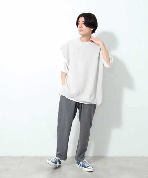 JOURNAL STANDARD relume（ジャーナルスタンダード　レリューム）の「TEC AIR プレーンイージーパンツ（スラックス・メンズ・ネイビー/ブラック/グレー/ベージュ・MEDIUM/LARGE）」の10枚目の写真