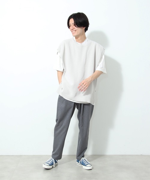 JOURNAL STANDARD relume（ジャーナルスタンダード　レリューム）の「TEC AIR プレーンイージーパンツ（スラックス・メンズ・ネイビー/ブラック/グレー/ベージュ・MEDIUM/LARGE）」の11枚目の写真