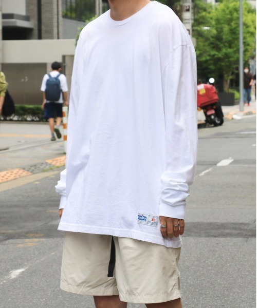 C.E.L.STORE(セルストア)の「GERRY COSBY/ジェリーコスビー US MADE 4.5OZ ORGANIC LS TEE(Tシャツ/カットソー・メンズ・ホワイト/ブラック/ネイビー/サンドベージュ・LARGE/X-LARGE/MEDIUM)」の2枚目の写真