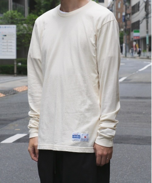 C.E.L.STORE(セルストア)の「GERRY COSBY/ジェリーコスビー US MADE 4.5OZ ORGANIC LS TEE(Tシャツ/カットソー・メンズ・ホワイト/ブラック/ネイビー/サンドベージュ・LARGE/X-LARGE/MEDIUM)」の7枚目の写真