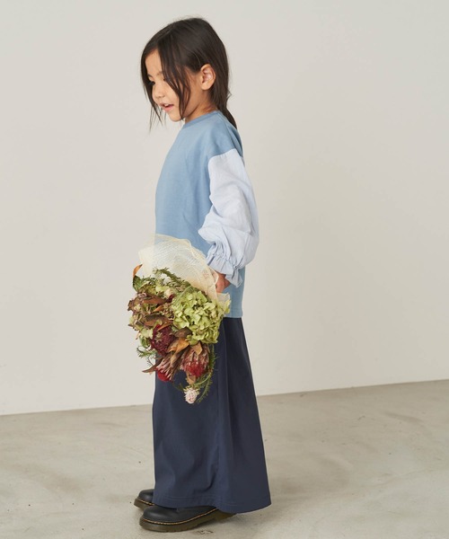 ＆yam（アンドヤム）の「撥水素材　ナイロンストレッチガウチョパンツ（その他パンツ・キッズ・ブラック/ブルー/グリーン・120-130cm/150-160cm/110-120cm/130-140cm/140-150cm）」の9枚目の写真