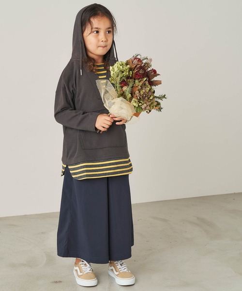 ＆yam（アンドヤム）の「撥水素材　ナイロンストレッチガウチョパンツ（その他パンツ・キッズ・ブラック/ブルー/グリーン・120-130cm/150-160cm/110-120cm/130-140cm/140-150cm）」の7枚目の写真