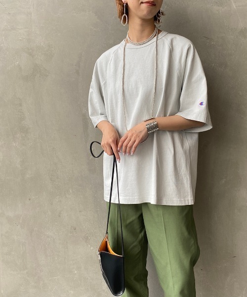 セール】[Champion/チャンピオン] T1011 ラグランスリーブ