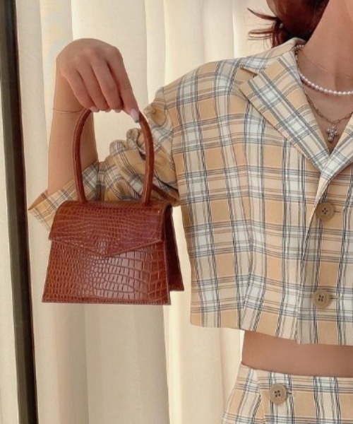 EIMY ISTOIRE（エイミーイストワール）の「eimy mini bag（ハンドバッグ・レディース・ホワイト/ブラック/ブラウン/ピンク/イエロー/オレンジ/ブルー/グリーン/ラベンダー/コーラルピンク・FREE）」の4枚目の写真