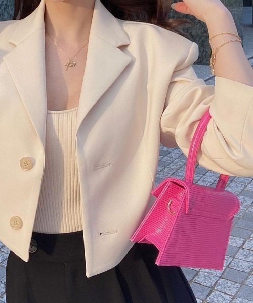 EIMY ISTOIRE（エイミーイストワール）の「eimy mini bag（ハンドバッグ・レディース・ホワイト/ブラック/ブラウン/ピンク/イエロー/オレンジ/ブルー/グリーン/ラベンダー/コーラルピンク・FREE）」の8枚目の写真