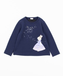 KP（ケーピー）の「KP(ケーピー)【日本製】プリンセスmimiちゃんアップリケ刺しゅうの裏毛トレーナー(140-150cm)（スウェット・キッズ）」