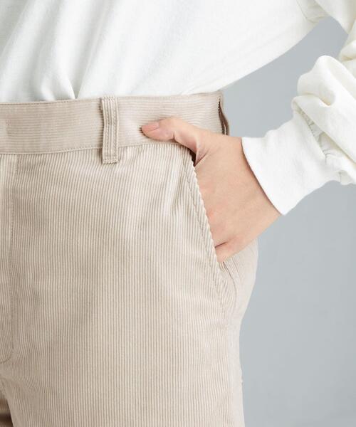 green label relaxing(グリーンレーベルリラクシング)の「コーデュロイ セミフレア パンツ(その他パンツ・レディース・ピンク/ナチュラル/ダークグレー・40/38/36)」の12枚目の写真