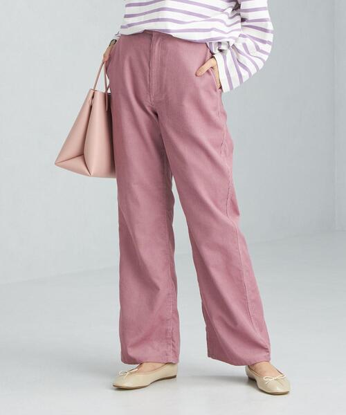 green label relaxing(グリーンレーベルリラクシング)の「コーデュロイ セミフレア パンツ(その他パンツ・レディース・ピンク/ナチュラル/ダークグレー・40/38/36)」の20枚目の写真