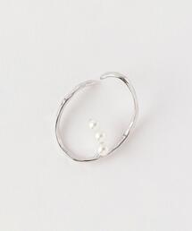 green label relaxing | フェイクパール ＆ メタルフレーム イヤカフ  イヤーカフ(イヤーカフ)