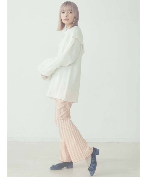 merry jenny（メリージェニー）の「モヘアルージーカラーニット（ニット/セーター・レディース・ブラック/ベージュ/アイボリー・FREE）」の8枚目の写真