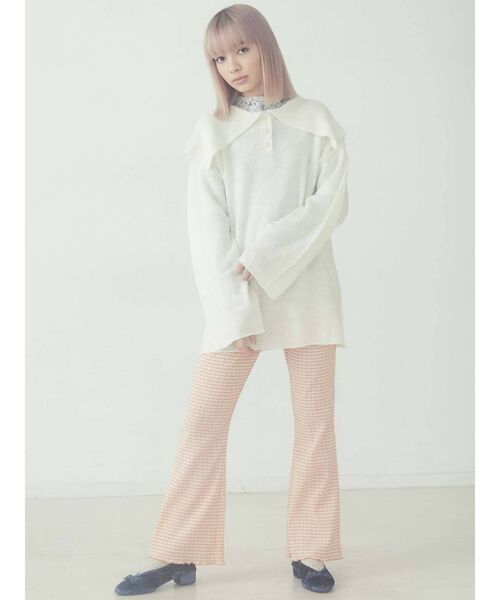 merry jenny（メリージェニー）の「モヘアルージーカラーニット（ニット/セーター・レディース・ブラック/ベージュ/アイボリー・FREE）」の17枚目の写真