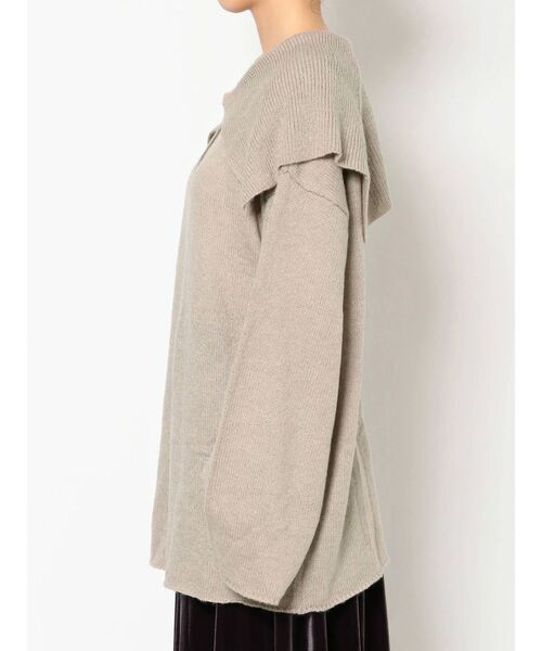 merry jenny（メリージェニー）の「モヘアルージーカラーニット（ニット/セーター・レディース・ブラック/ベージュ/アイボリー・FREE）」の19枚目の写真