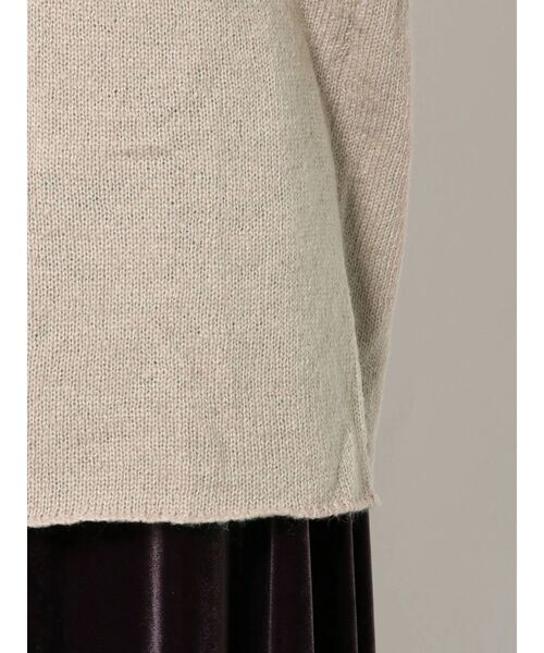 merry jenny（メリージェニー）の「モヘアルージーカラーニット（ニット/セーター・レディース・ブラック/ベージュ/アイボリー・FREE）」の7枚目の写真
