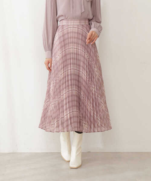 PROPORTION BODY DRESSING(プロポーションボディドレッシング)の「チェックプリーツ / 1211220810(スカート・レディース・レッド/ベージュ・MEDIUM/SMALL)」の22枚目の写真