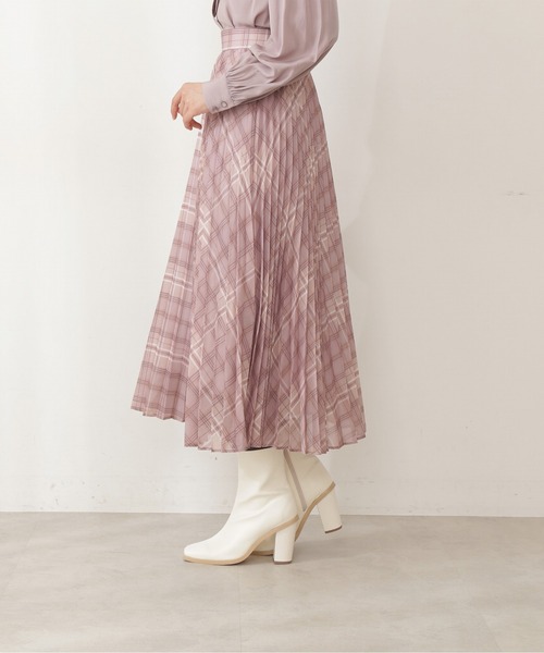 PROPORTION BODY DRESSING(プロポーションボディドレッシング)の「チェックプリーツ / 1211220810(スカート・レディース・レッド/ベージュ・MEDIUM/SMALL)」の17枚目の写真