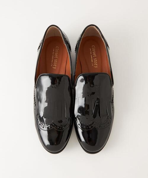 closet story（クローゼットストーリー）の「＜closet story（クローゼットストーリー）＞ウィングチップ タッセル ローファー（ローファー・レディース・ブラック/モカ・23.5cm/24cm/24.5cm/23cm）」の12枚目の写真