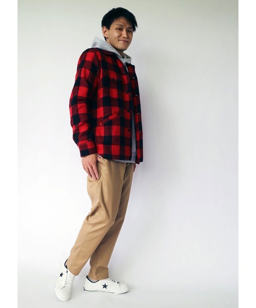 Grand PARK（グランドパーク）の「ツイルストレッチイージーテーパードパンツ（チノパンツ・メンズ・ベージュ/チャコールグレー/ネイビー/グレー・SMALL/MEDIUM/LARGE）」の8枚目の写真