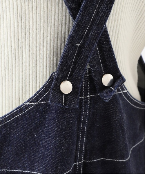 IENA（イエナ）の「デニムサロペット◆（サロペット/オーバーオール・レディース・ネイビー/ブラック・36/38）」の10枚目の写真