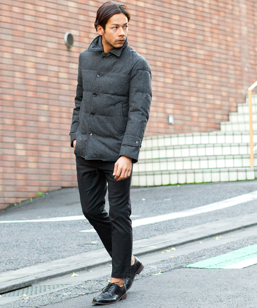 BEAUTY&YOUTH UNITED ARROWS（ビューティーアンドユースユナイテッドアローズ）の「BY TW/フラノ ダウン ショート コート ◆（ダウンジャケット/コート・メンズ・ダークグレー/ネイビー・SMALL/LARGE/X-LARGE/MEDIUM）」の20枚目の写真