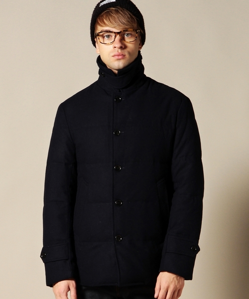 BEAUTY&YOUTH UNITED ARROWS（ビューティーアンドユースユナイテッドアローズ）の「BY TW/フラノ ダウン ショート コート ◆（ダウンジャケット/コート・メンズ・ダークグレー/ネイビー・SMALL/LARGE/X-LARGE/MEDIUM）」の6枚目の写真