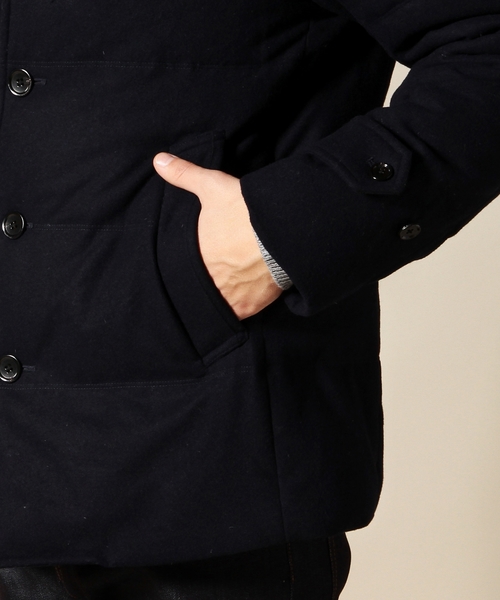 BEAUTY&YOUTH UNITED ARROWS（ビューティーアンドユースユナイテッドアローズ）の「BY TW/フラノ ダウン ショート コート ◆（ダウンジャケット/コート・メンズ・ダークグレー/ネイビー・SMALL/LARGE/X-LARGE/MEDIUM）」の10枚目の写真