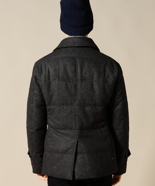 BEAUTY&YOUTH UNITED ARROWS（ビューティーアンドユースユナイテッドアローズ）の「BY TW/フラノ ダウン ショート コート ◆（ダウンジャケット/コート・メンズ・ダークグレー/ネイビー・SMALL/LARGE/X-LARGE/MEDIUM）」の3枚目の写真