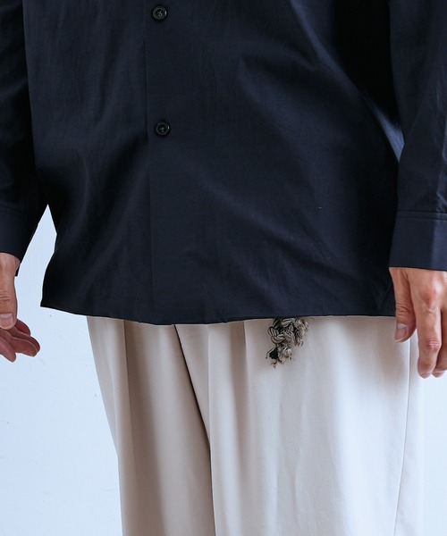 ESSAY(エッセイ)の「【ESSAY / エッセイ】MID BALLON SHIRT(バルーンシャツ)(シャツ/ブラウス・メンズ・ベージュ/インディゴブルー・2/3)」の16枚目の写真