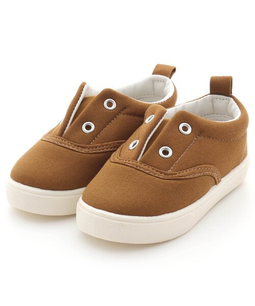 Ampersand（アンパサンド）の「撥水キャンバススニーカー(ベビーサイズ)（スニーカー・キッズ・レッド/チャコール/キャメル/ベージュ/カーキ/イエロー・13/15 /14）」の5枚目の写真