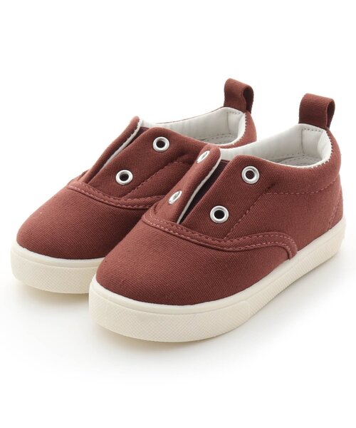 Ampersand（アンパサンド）の「撥水キャンバススニーカー(ベビーサイズ)（スニーカー・キッズ・レッド/チャコール/キャメル/ベージュ/カーキ/イエロー・13/15 /14）」の6枚目の写真