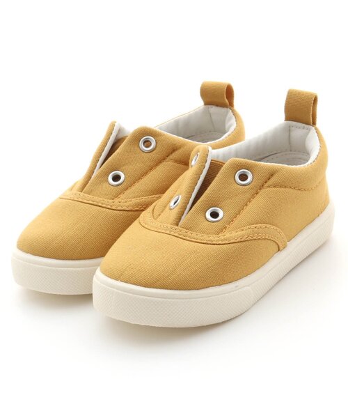 Ampersand（アンパサンド）の「撥水キャンバススニーカー(ベビーサイズ)（スニーカー・キッズ・レッド/チャコール/キャメル/ベージュ/カーキ/イエロー・13/15 /14）」の4枚目の写真