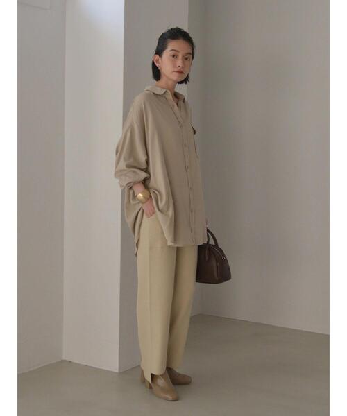 AMERICAN HOLIC（アメリカンホリック）の「★ポケット付きとろみシャツ（シャツ/ブラウス・レディース・モカ/チャコールグレー/ライトベージュ・L/M）」の17枚目の写真