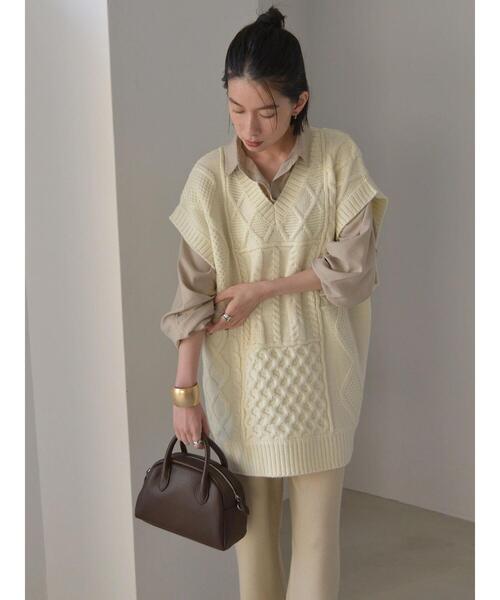 AMERICAN HOLIC（アメリカンホリック）の「★ポケット付きとろみシャツ（シャツ/ブラウス・レディース・モカ/チャコールグレー/ライトベージュ・L/M）」の15枚目の写真