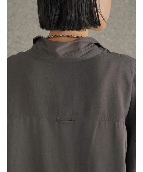 AMERICAN HOLIC（アメリカンホリック）の「★ポケット付きとろみシャツ（シャツ/ブラウス・レディース・モカ/チャコールグレー/ライトベージュ・L/M）」の8枚目の写真