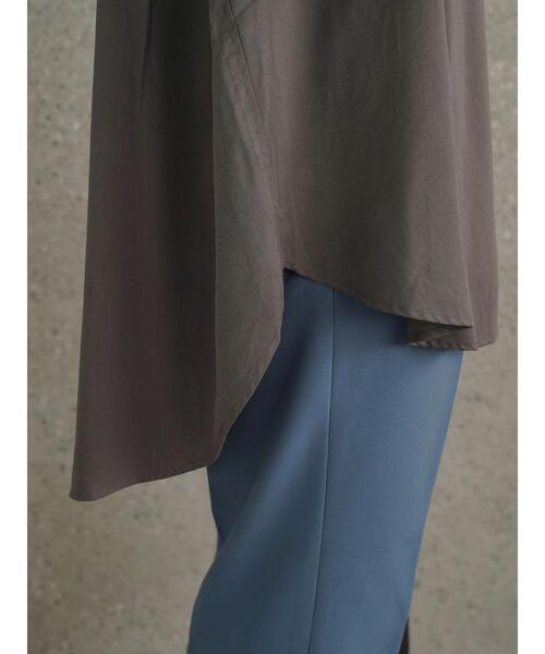 AMERICAN HOLIC（アメリカンホリック）の「★ポケット付きとろみシャツ（シャツ/ブラウス・レディース・モカ/チャコールグレー/ライトベージュ・L/M）」の6枚目の写真