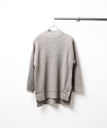 IO（イオ）（イオ）の「【Bling leads】畔編み　モックネックチュニック（チュニック）」