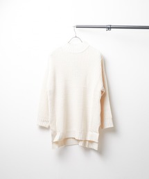 IO（イオ）（イオ）の「【Bling leads】畔編み　モックネックチュニック（チュニック）」