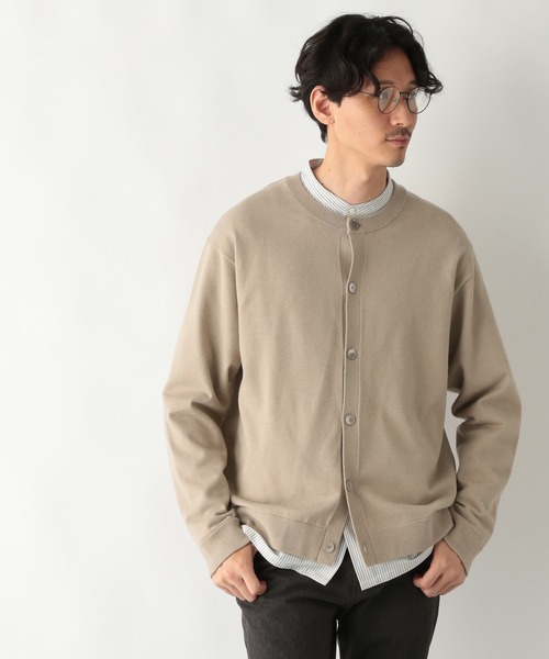 GLOBAL WORK（グローバルワーク）の「ヤミツキニットクルーカーデ/215267（カーディガン/ボレロ・メンズ・スカイブルー/ネイビー/ベージュ・LARGE/MEDIUM）」の10枚目の写真